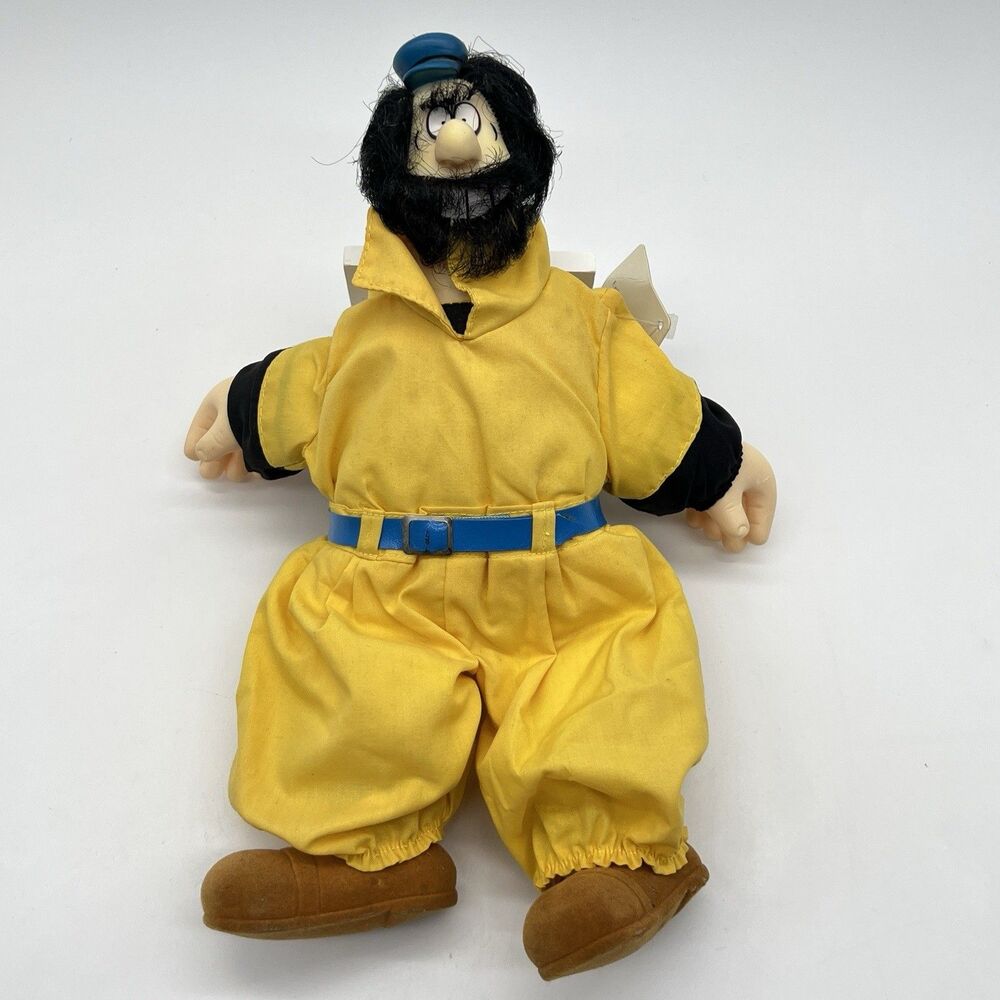 Vintage Popeye 14” Brutus Bluto Doll Plush &Vinyl Presents 1985 King Features P4